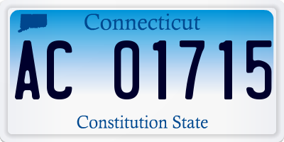 CT license plate AC01715