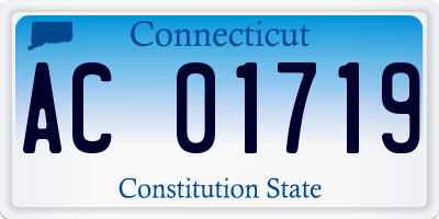 CT license plate AC01719