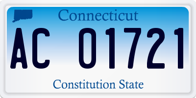 CT license plate AC01721