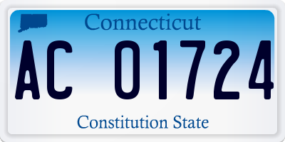 CT license plate AC01724