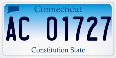 CT license plate AC01727
