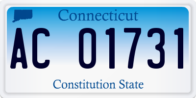 CT license plate AC01731