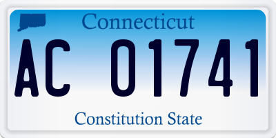 CT license plate AC01741