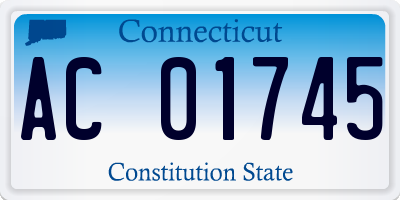 CT license plate AC01745