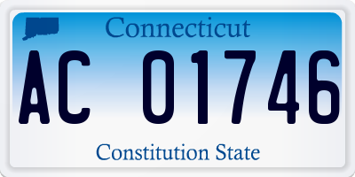 CT license plate AC01746