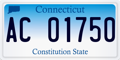 CT license plate AC01750