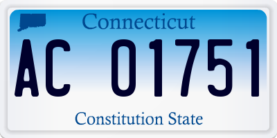 CT license plate AC01751
