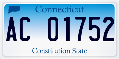 CT license plate AC01752