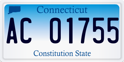 CT license plate AC01755