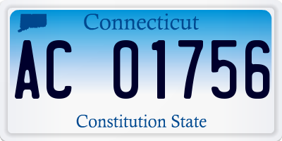 CT license plate AC01756