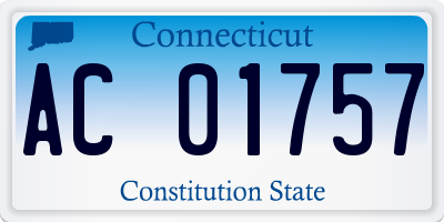CT license plate AC01757