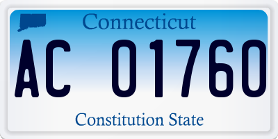 CT license plate AC01760
