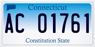 CT license plate AC01761