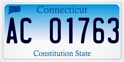 CT license plate AC01763