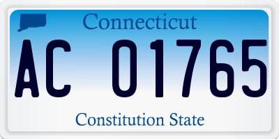 CT license plate AC01765