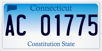 CT license plate AC01775