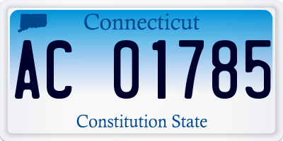 CT license plate AC01785