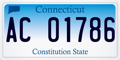 CT license plate AC01786