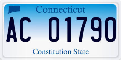 CT license plate AC01790