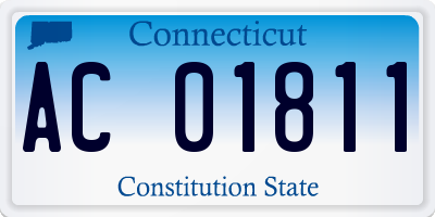CT license plate AC01811
