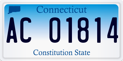 CT license plate AC01814