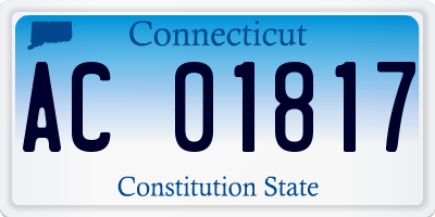 CT license plate AC01817
