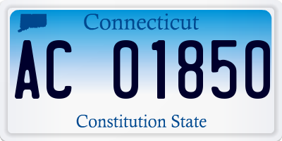CT license plate AC01850