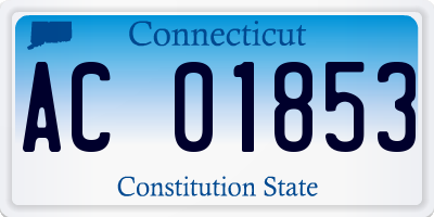 CT license plate AC01853