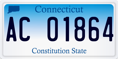 CT license plate AC01864