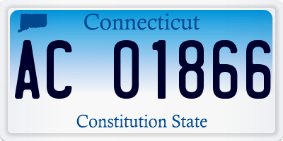 CT license plate AC01866