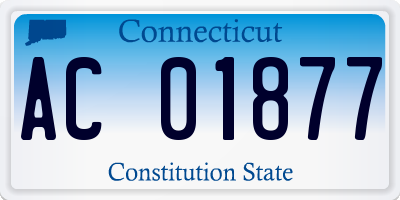 CT license plate AC01877