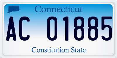 CT license plate AC01885