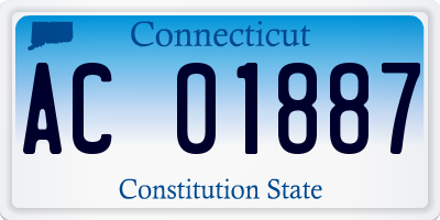 CT license plate AC01887