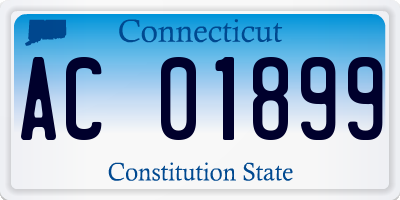 CT license plate AC01899