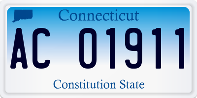 CT license plate AC01911