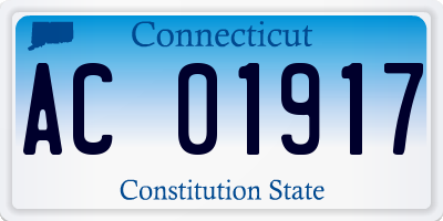 CT license plate AC01917