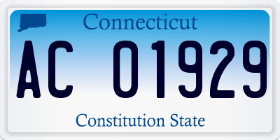 CT license plate AC01929