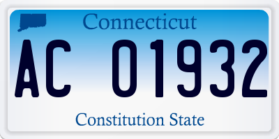 CT license plate AC01932