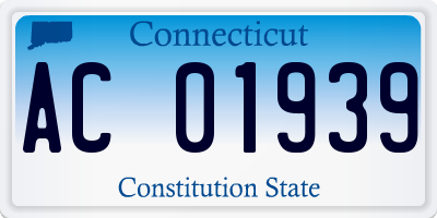 CT license plate AC01939
