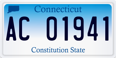 CT license plate AC01941
