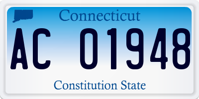 CT license plate AC01948