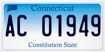 CT license plate AC01949