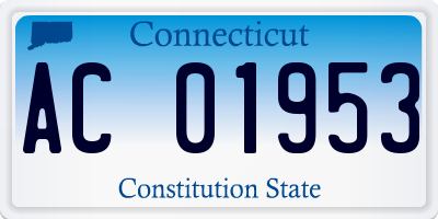 CT license plate AC01953