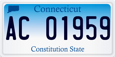 CT license plate AC01959