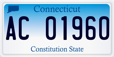 CT license plate AC01960