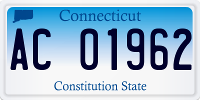 CT license plate AC01962