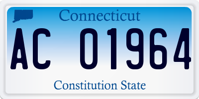 CT license plate AC01964