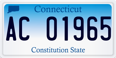 CT license plate AC01965