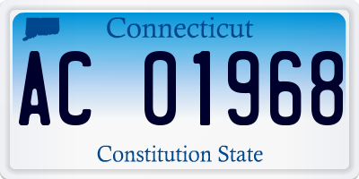 CT license plate AC01968