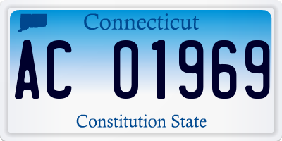 CT license plate AC01969